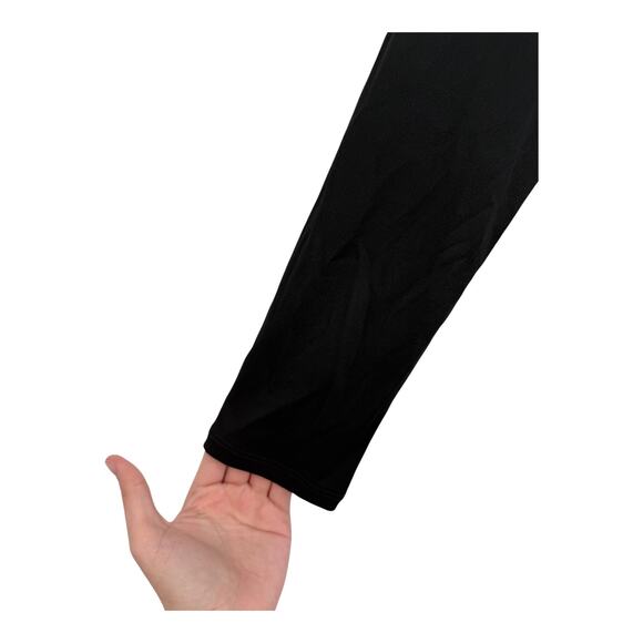 Luxely long sleeve midi draped dress black size 6 - Picture 4 of 7